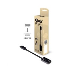 Club3D Adaptér aktivní DisplayPort 1.4 na HDMI 2.0b, HDR, 19cm