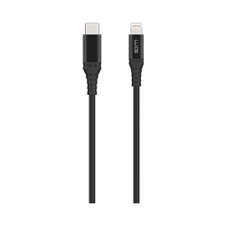WG - Datový kabel Lightning MFi na Type-C, 1 metr, 3A, černá
