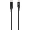 WG - Datový kabel Lightning MFi na Type-C, 1 metr, 3A, černá