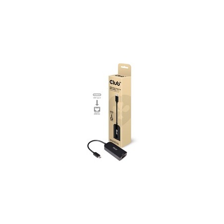 Club3D Adaptér USB 3.2 Gen 1 Typ C na RJ45 2.5Gbps, 24cm