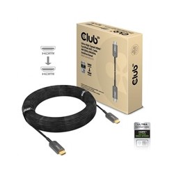 Club3D Kabel prodlužovací Ultra Rychlý HDMI™ Certifikovaný AOC kabel 8K60Hz (M/M), 4K120Hz, 20m, černá