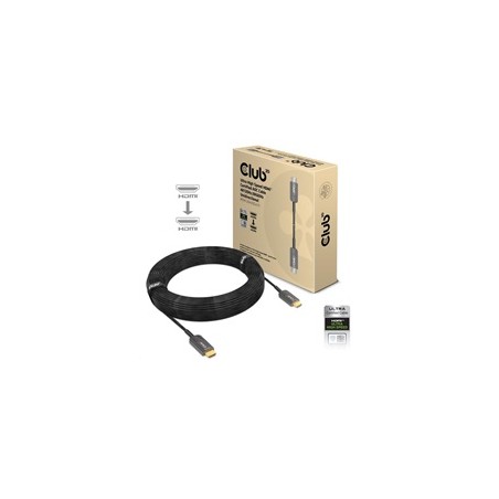 Club3D Kabel prodlužovací Ultra Rychlý HDMI™ Certifikovaný AOC kabel 8K60Hz (M/M), 4K120Hz, 20m, černá