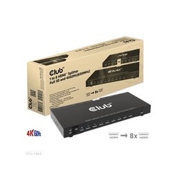 Club3D Video splitter 1:8 HDMI 2.0 4K60Hz UHD (600Mhz), 8 portů