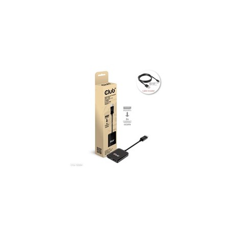 Club3D hub MST (Multi Stream Transport) DisplayPort 1.4 na 2xHDMI Dual Monitor 4K60Hz (M/F)