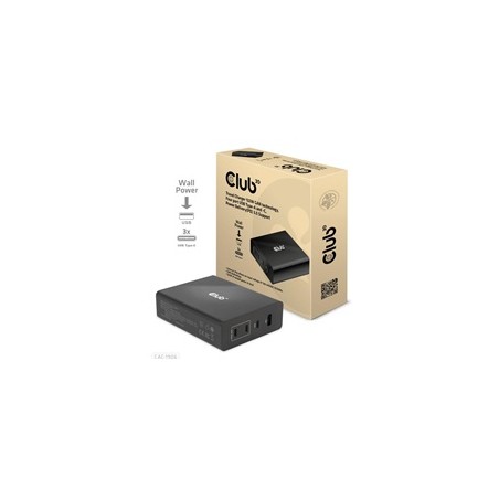 Club3D cestovní nabíječka 132W GAN technologie, 4xUSB-A a USB-C, PD 3.0 Support
