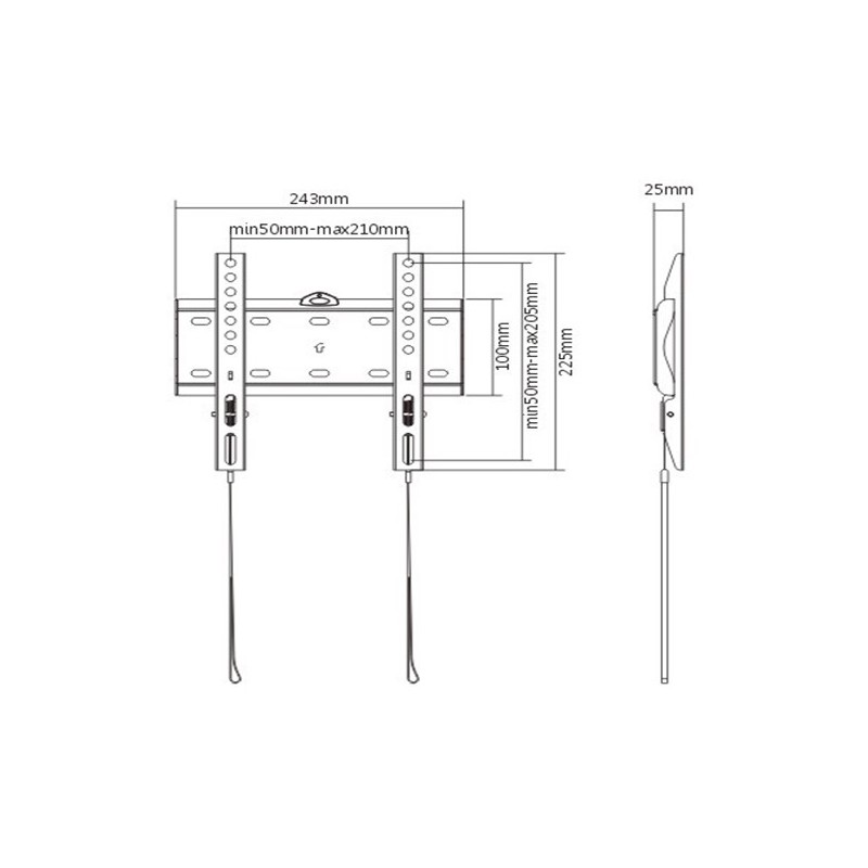 GEMBIRD Držák TV WM-42F-01, 23"-42" (30kg), pevný