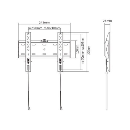 GEMBIRD Držák TV WM-42F-01, 23"-42" (30kg), pevný
