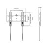 GEMBIRD Držák TV WM-42F-01, 23"-42" (30kg), pevný