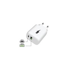 WG - Síťová nabíječka 2x USB, 1x USB-C PD PPS 3.0 30W + 1x USB-A QC4 18W, white