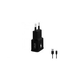 WG - Síťová nabíječka 1x USB-A, Quick Charge 3.0, 5V-9V-12V + kabel USB-A na Micro USB, black