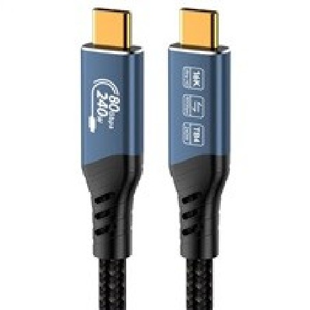 PREMIUMCORD Kabel USB4™ Version2.0 80Gbps 16K@60Hz 240W Thunderbolt 3 a 4 kabel 1m