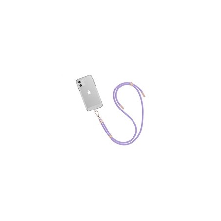 WG - Crossbody lace strap/transparent/violet