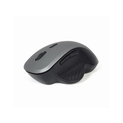 GEMBIRD myš MUSW-6B-02, černo-stříbrná, bezdrátová, USB nano receiver