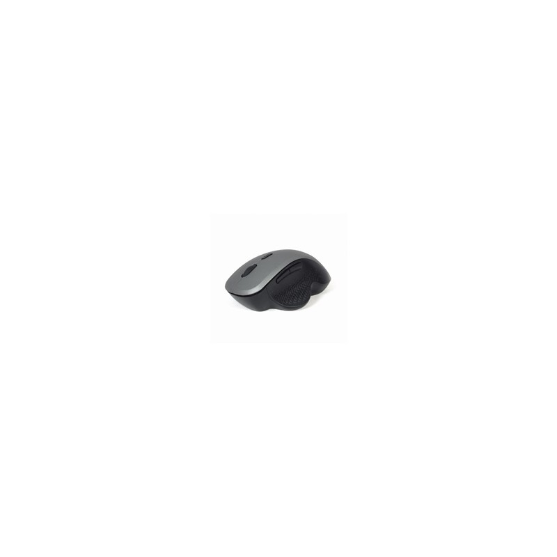 GEMBIRD myš MUSW-6B-02, černo-stříbrná, bezdrátová, USB nano receiver