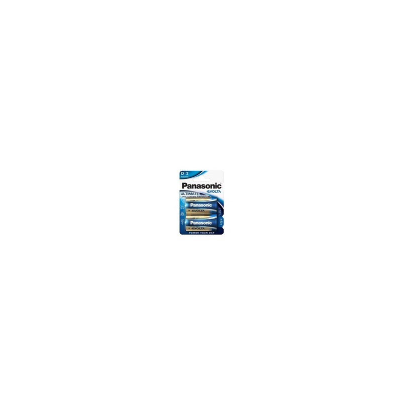 PANASONIC Alkalické baterie EVOLTA Platinum LR20EGE/2BP D 1,5V (Blistr 2ks)