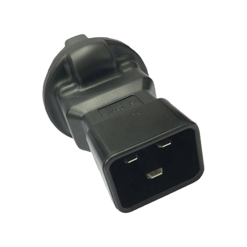 PremiumCord Adaptér IEC C20 M - SCHUKO CEE 7/3 F