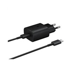 Samsung síťová nabíječka EP-TA800EBE + kabel EP-DG980BBE USB-C, 25W, černá, (bulk)