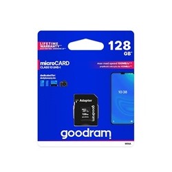 GOODRAM MicroSDXC karta 128GB M1AA, UHS-I Class 10, U1 + adaptér