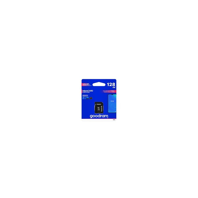 GOODRAM MicroSDXC karta 128GB M1AA, UHS-I Class 10, U1 + adaptér