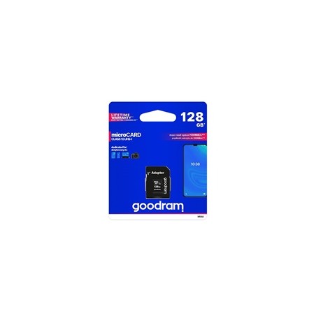 GOODRAM MicroSDXC karta 128GB M1AA, UHS-I Class 10, U1 + adaptér