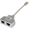 PREMIUMCORD RJ45 distributor (1 port ISDN + 1 port RJ45 10/100Base T)