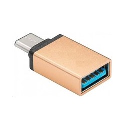 PREMIUMCORD Adaptér USB 3.1 C/male - USB 3.0 A/female, zlatý, OTG