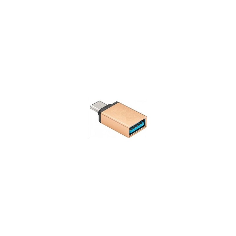 PREMIUMCORD Adaptér USB 3.1 C/male - USB 3.0 A/female, zlatý, OTG