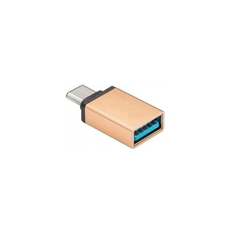 PREMIUMCORD Adaptér USB 3.1 C/male - USB 3.0 A/female, zlatý, OTG