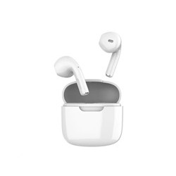 Orava bezdrátová sluchátka s mikrofonem, USB-C, dotykové ovládání, do uší, IPX3, bílá
