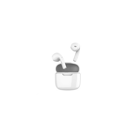 Orava bezdrátová sluchátka s mikrofonem, USB-C, dotykové ovládání, do uší, IPX3, bílá
