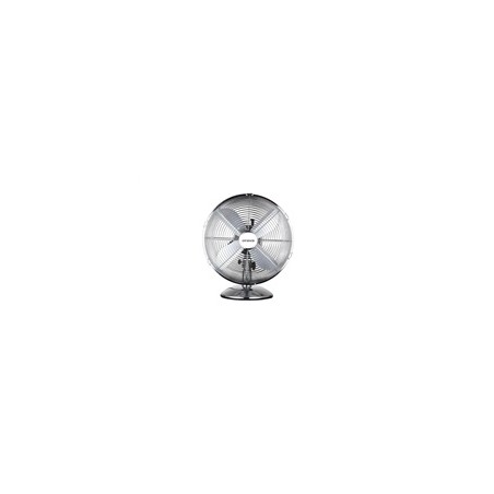 Orava SF-100 X stolní oscilující ventilátor, 3 stupně rychlosti, oscilace doprava a doleva, stříbrná