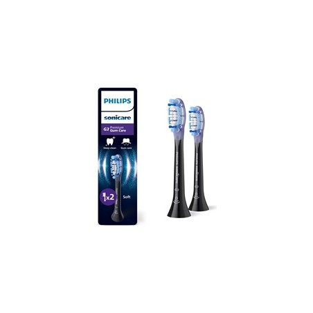 Philips Sonicare G3 Premium Gum Care HX9052/88 náhradní hlavice 2 ks černá, péče o dásně a implantáty