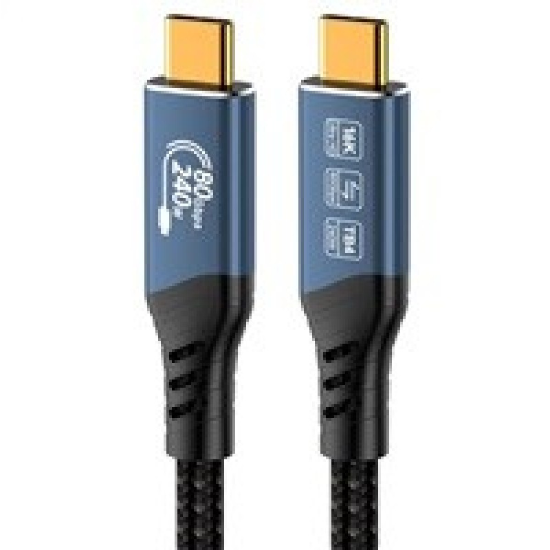 PREMIUMCORD Kabel USB4™ Version2.0 80Gbps 16K@60Hz 240W Thunderbolt 3 a 4 kabel 1,2m