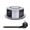 Solight 3z + USB A+C 20W PD, Wireless 10W, výsuvný blok zásuvek, 2m, stříbrný