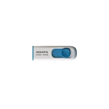 ADATA Flash Disk 64GB C008, USB 2.0 Classic, bílá