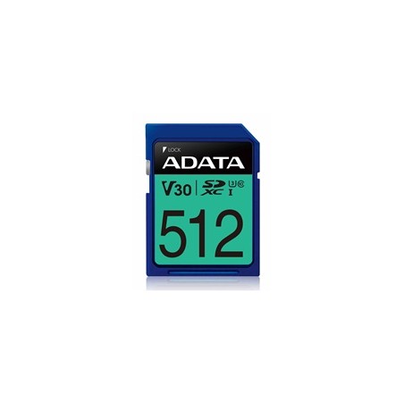 ADATA SDXC karta 512GB Premier Pro UHS-I U3 Class 10 (R:95/W:60 MB/s)