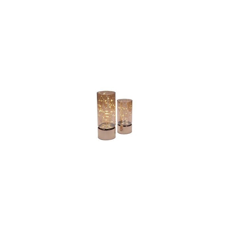 Solight sada dvou vánočních LED světélek, 15/20cm, 30x LED, AA baterie