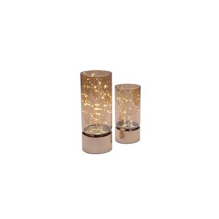 Solight sada dvou vánočních LED světélek, 15/20cm, 30x LED, AA baterie