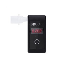 Solight alkohol tester mini, Fuel Cell, 0,0 - 5,0‰ BAC,citlivost 0,08‰