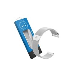 RhinoTech univerzální řemínek milánský tah Quick Release 22mm stříbrný