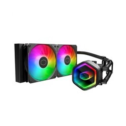 Cooler Master vodní chladič MasterLiquid 240 Core II, 2x120mm, LGA1851, AM5, černá
