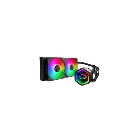 Cooler Master vodní chladič MasterLiquid 240 Core II, 2x120mm, LGA1851, AM5, černá