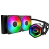 Cooler Master vodní chladič MasterLiquid 240 Core II, 2x120mm, LGA1851, AM5, černá