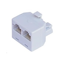 Rozdvojka RJ45, 1x8p8c/2x8p8c - telefonní