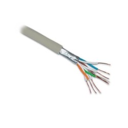LYNX FTP kabel, Cat6, LSZH, celoměděný, vnitřní, šedý, cívka 305m