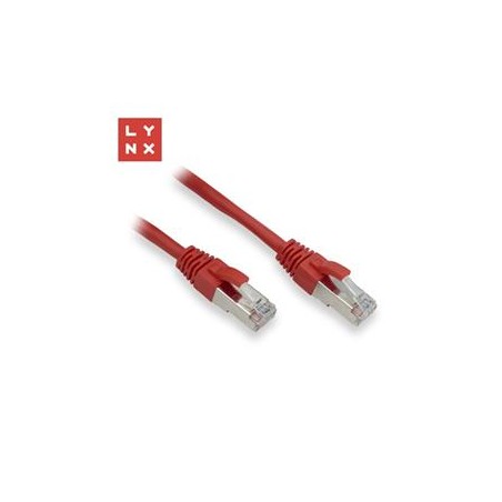 LYNX FTP patch kabel Cat5e PVC, CCA, 7m, červený