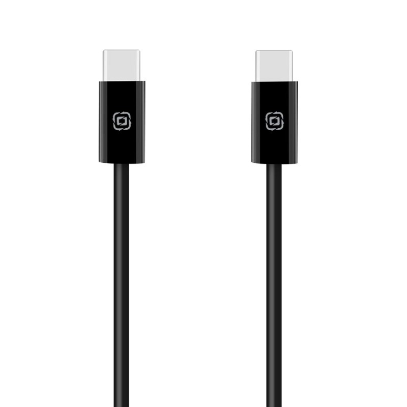 OBAL:ME Super Fast USB-C/USB-C Pletený kabel 100W 2m Black
