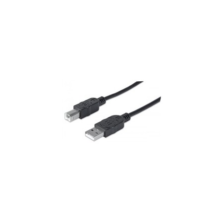 MANHATTAN Kabel USB 2.0 A-B propojovací 1,8m, černý