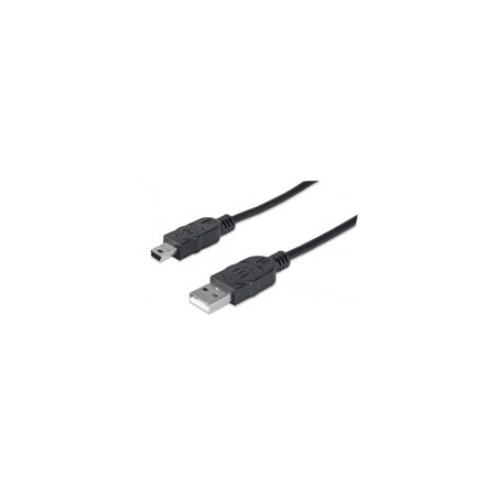 MANHATTAN Kabel USB 2.0 A-mini B propojovací 1,8m