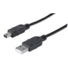MANHATTAN Kabel USB 2.0 A-mini B propojovací 1,8m